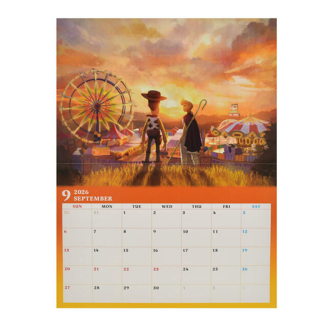 ディズニーキャラクター 壁掛けカレンダー CALENDAR&ORGANIZER 2026 2,200円