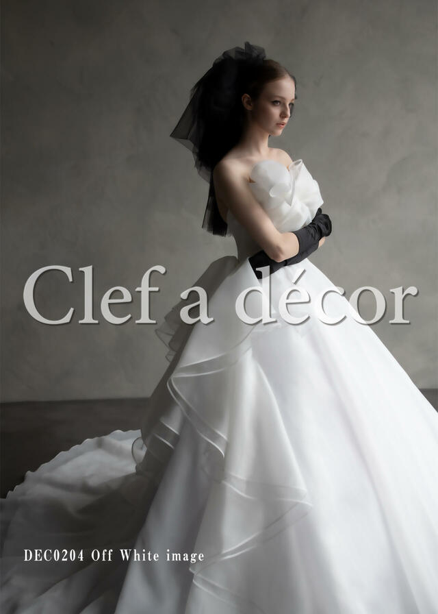 「Clef a decor-クレアデコール」新作ウェディングドレス DEC0204_Offwhite