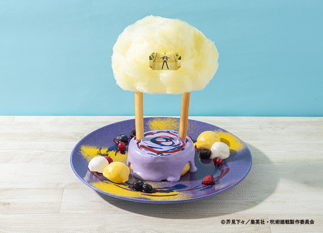 「【五条悟】天上天下唯我独尊-覚醒のパンケーキ-」＜1690円(税込)＞【【呪術廻戦】五条悟のワッフル・夏油傑のガレット！「呪術廻戦カフェ2024 懐玉・玉折」期間限定オープン】