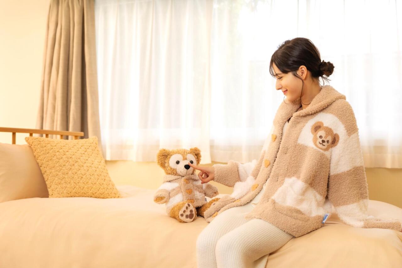 ジェラピケコラボ ダッフィぬいぐるみ用カーデガン＆ステッカー ダッフィー×ジェラピケ】gelato pique可愛すぎコラボ実現！ぬい