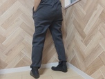 【ワークマン ダブルフェイステーパードストレッチパンツ】細見え効果も期待できます