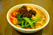 京華樓「激辛コース」／激辣担担刀削麺（激辛タンタン刀削麺）