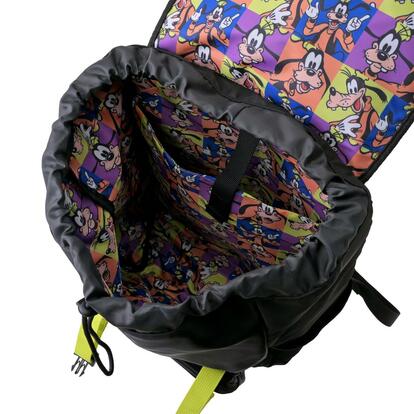 GOOFY カラフルフード付きリュック　レア商品 ディズニーグッズ情報】バッグの内側までグーフィーだらけ