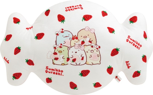 【すみっコぐらし×サクマいちごみるくキャンディ】「クッション」3,300円
