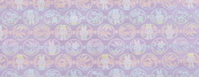 まんまるミッフィー　色はホワイトとパープルの2色（画像はパープル）【TATSUMURA × miffy】