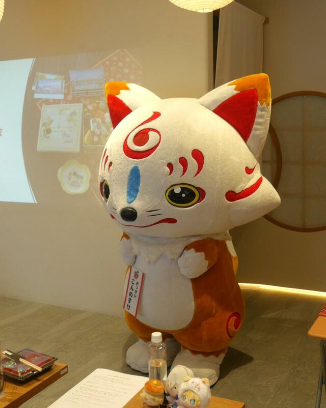 【ベルメゾンのキャラ推せち】 「おせち・一段重『刀剣乱舞ONLINE』」試食会|おっきいこんのすけの登場に会場は大盛り上がり!