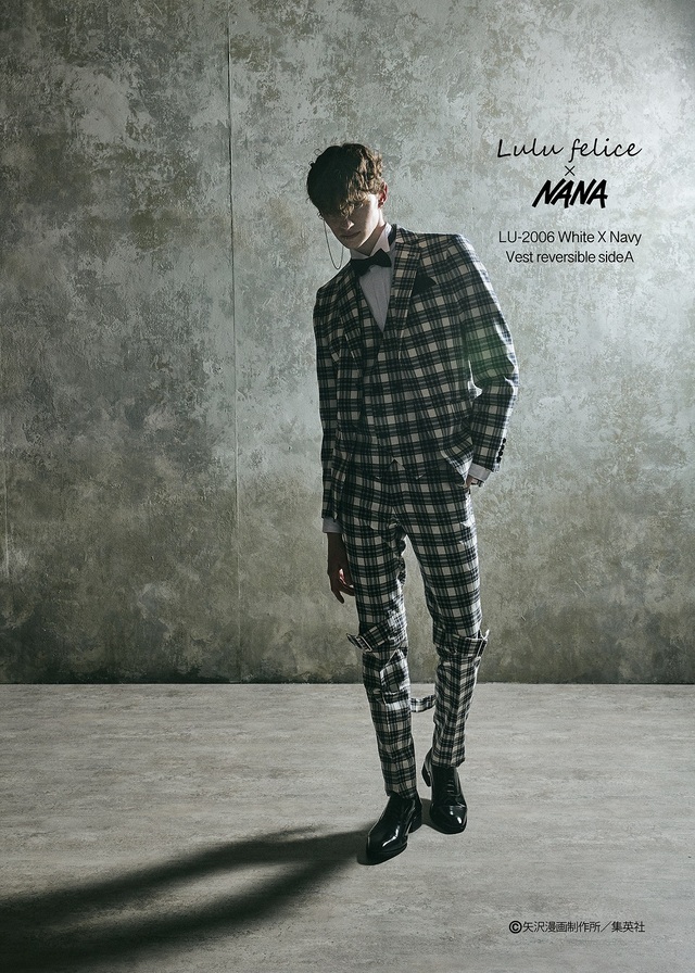 「Lulu felice×NANA」新作ウェディングドレス　LU-2006WhiteXNavy