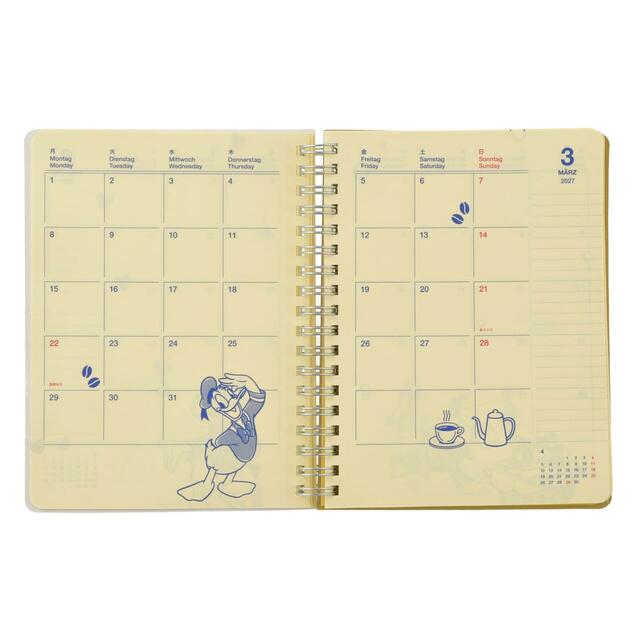 【デルフォニックス】ドナルド&フレンズ Rollbahn Diary L 手帳・スケジュール帳 CALENDAR & ORGANIZER 2027 2,400円