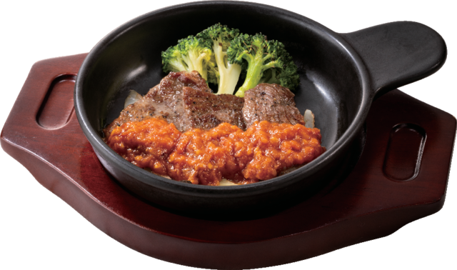 「カットステーキ（3枚）」＜期間：2025年2月20日～＞【【ガスト】30品から3つのメニューが選べる！平日限定“神コスパメニュー”登場！新作パスタも見逃せない！】　