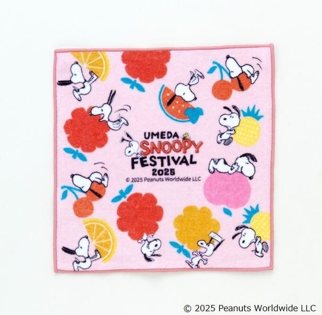 【うめだスヌーピーフェスティバル2025】タオルハンカチ　1,430円
