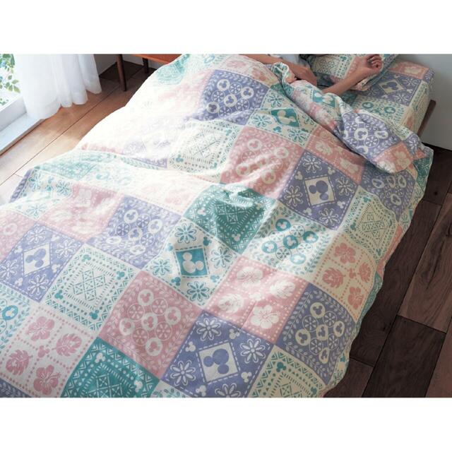 ワッフル織の掛け布団カバー「ミッキーモチーフ」｜￥ 7,990～ 8,990 （税込）