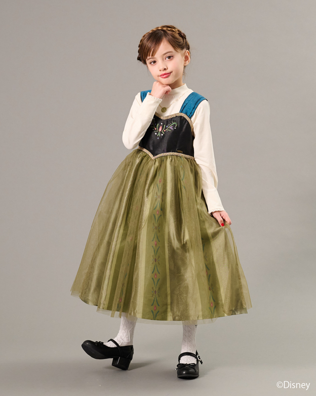 ANNA SUI mini アナ/なりきり風ワンピース＋ハイネック長袖Tシャツ /￥33,000