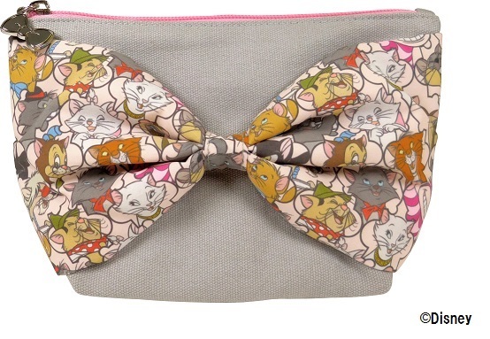 リボンポーチ　1,400円＋税　　サイズ：W190×H120×D70mm