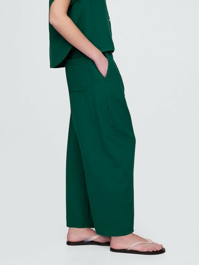 クリンクルガーゼイージーパンツ　\7,990