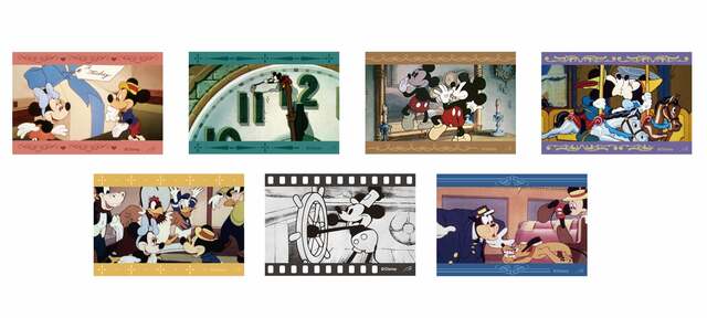 シーンマグネット「ミッキー&フレンズ」880円(オールドミッキー&フレンズ) © Disney
