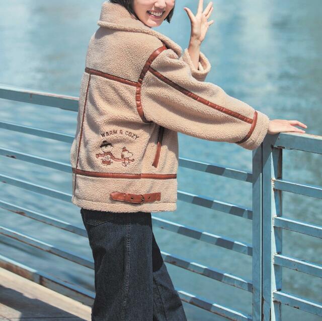 ボアブルゾン「スヌーピー」｜￥ 12,900 （税込）