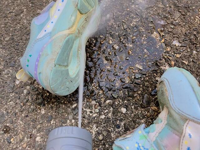 【アイリスオーヤマ 充電式ポータブルウォッシャー】ジェットモードで一気にキレイに！