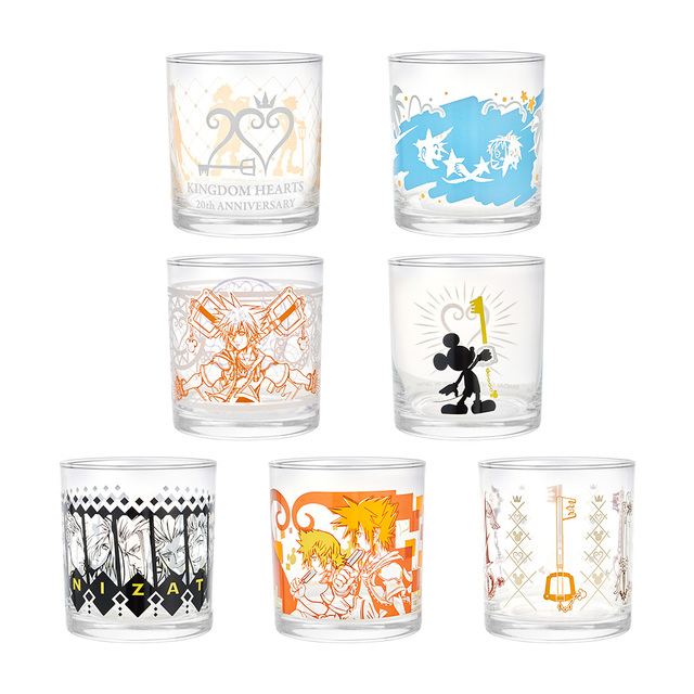 一番くじ ＫＩＮＧＤＯＭ ＨＥＡＲＴＳ～２０ｔｈ Ａｎｎｉｖｅｒｓａｒｙ～・G賞：グラス (全7種) 約8cm