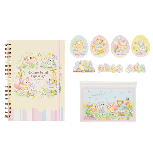 「ダッフィー＆フレンズのカム・ファインド・スプリング！」ステーショナリーセット
