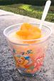 「ダッフィーのサニーファン」スーベニアカップとシェイブアイス（みかん）