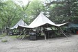 BBQが楽しめるテント