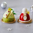 【東京ギフトパレット　アンリ・シャルパンティエ「サパン・ドゥ・ピスターシュ」と「サンタの帽子」各￥972】クリスマスアイテムがモチーフになったとってもかわいいケーキ