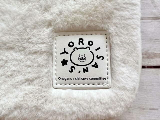 今回も「YOROISAN'S」というロゴの入ったくまのタグがついています♪【GU（ジーユー）ショルダーポーチ Chiikawa】