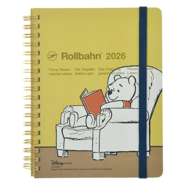 【デルフォニックス】プーさん、ピグレット、イーヨー Rollbahn Diary L 手帳・スケジュール帳 CALENDAR＆ORGANIZER 2026 2,400円