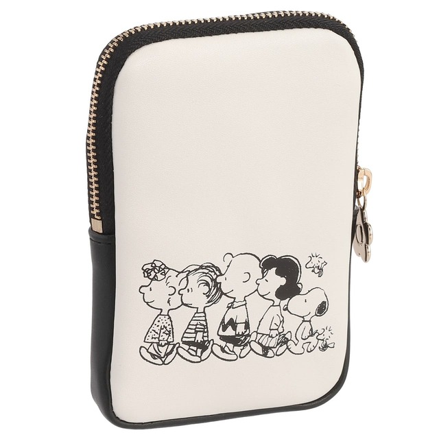 【マリークワント×PEANUTS】MARY QUANT × PEANUTS™ リップポーチ(ブラック×ホワイト/イエロー)各¥4,180（税込み）