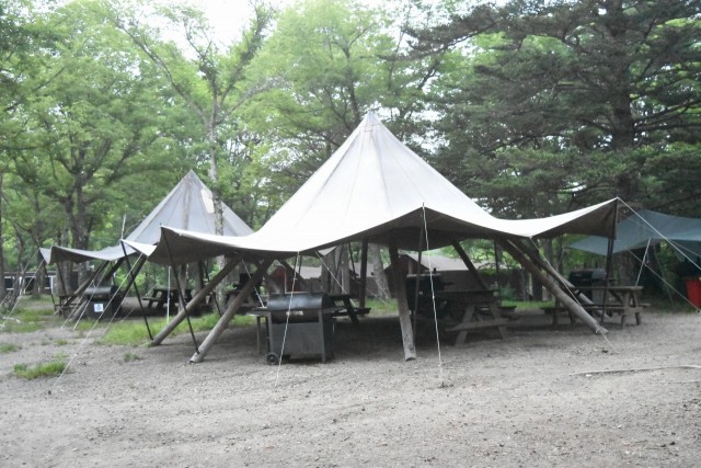 BBQが楽しめるテント