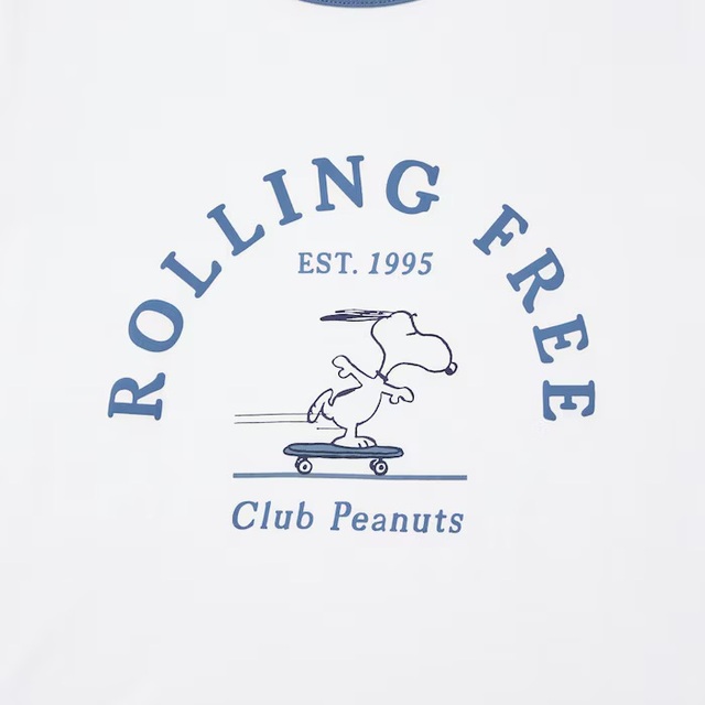 ユニクロ ピーナッツ スポーツクラブ UT（半袖・レギュラーフィット） ¥1,500