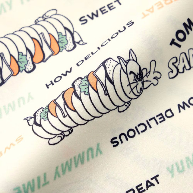 サテンパジャマ(半袖&ロングパンツ) ¥2,990｜GU「トムとジェリー」コレクション