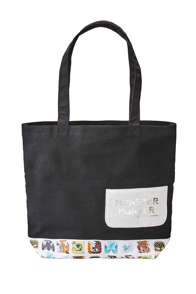 トートバッグ／底にはモンスターアイコン、背面にはパークオリジナルロゴをプリント