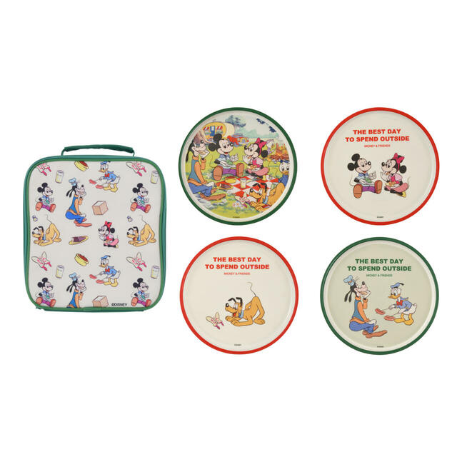 ミッキー＆フレンズ プレート セット ケース入り SPRING PICNIC 3,500円