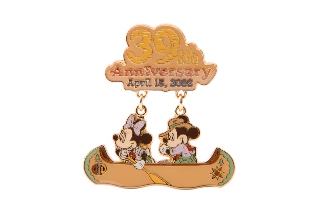【東京ディズニーランド39周年記念グッズ】ピンバッジ