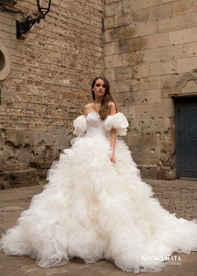 「KIYOKO HATA」新作ウェディングドレス KHB0001_OffWhite