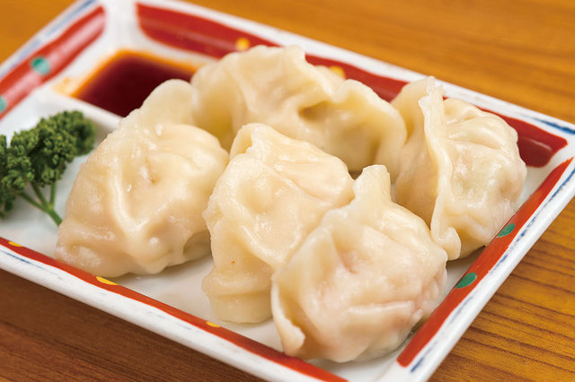 夜来香 高田馬場店　海鮮入り水餃子（5個）　 500円（税別）