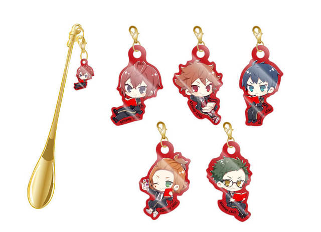 アクリルチャーム付きマドラー＜ハーツラビュル寮（ランダム5種）＞