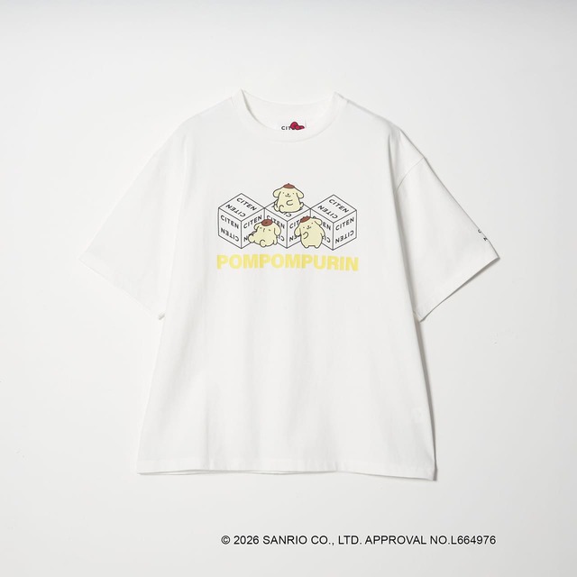 【サンリオキャラクターズ×CITEN】「Tシャツ」4,950円／ポムポムプリン