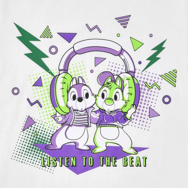 チップ＆デール 半袖Tシャツ 蓄光 LISTEN TO THE BEAT　3,960円 