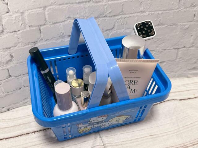 収納かごとしてちょうどいい大きさ