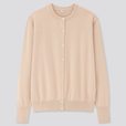 UVカットスーピマコットンクルーネックカーディガン（長袖）NATURAL