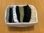 【セリア 整理収納仕切りケース フリーサイズ】トップスやボトムスの収納に◎