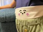 【シナぷしゅ×GU baby ハラマキ付きイージーパンツ】ぽっこりおなかでも大丈夫