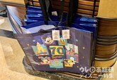 ディズニーランド・リゾート70周年グッズ ショッピングバッグ大 ファスナーがないタイプ