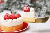「クリスマス ねこねこWチーズケーキ」<価格:4,100円(税込)>【【予約開始】聖なる夜は「ねこねこのクリスマスケーキ」で♪冬限定の可愛いオリジナルトートバッグ付き!】