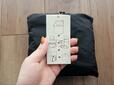 【無印良品のたためる撥水手提にもなるショルダーバッグ大】折り畳み方をイラストで説明したタグも付いています♪