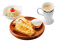 【びっくりドンキーのモーニング】　3位：チーズトーストセット ドリンクセット¥490/ドリンク・サラダセット¥600　※写真はイメージ