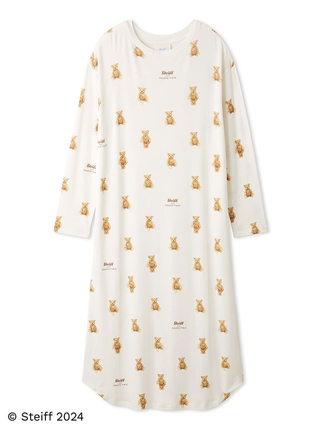【gelato pique×シュタイフ】「【Steiff】James柄ワンピース」¥8,910