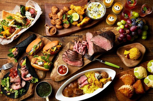 「つながるミートパーティー」<期間:2025年8月30日~10月31日>【無限大に肉料理のアレンジが楽しめる“肉々しい“ブッフェ!オリエンタルホテルズ&リゾーツ4施設で同時開催!】